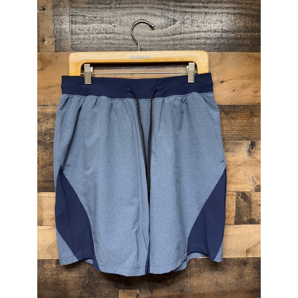 Lululemon Namaste At The Beach Shorts Men's Blue Quick-dry Drawstring Waist SZ L